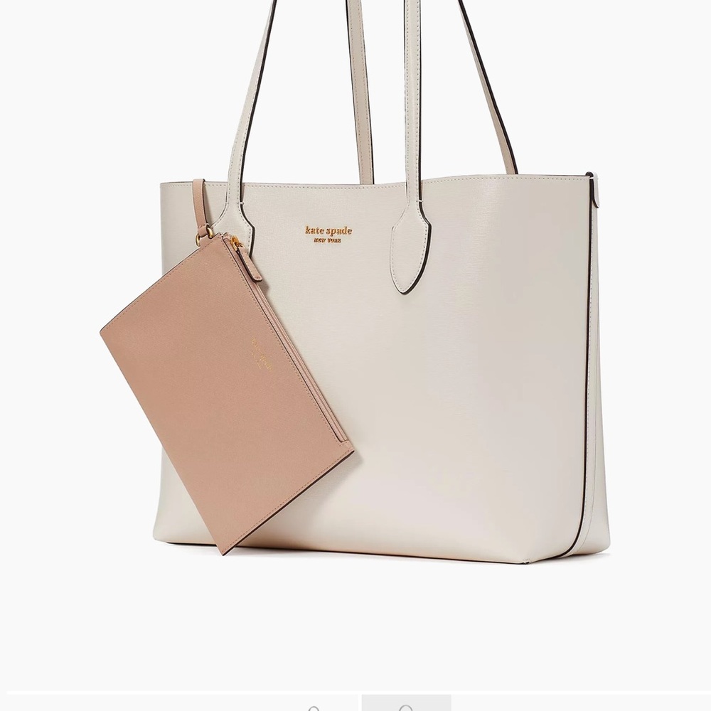 Kate Spade Cream Tote Bag with Pouch